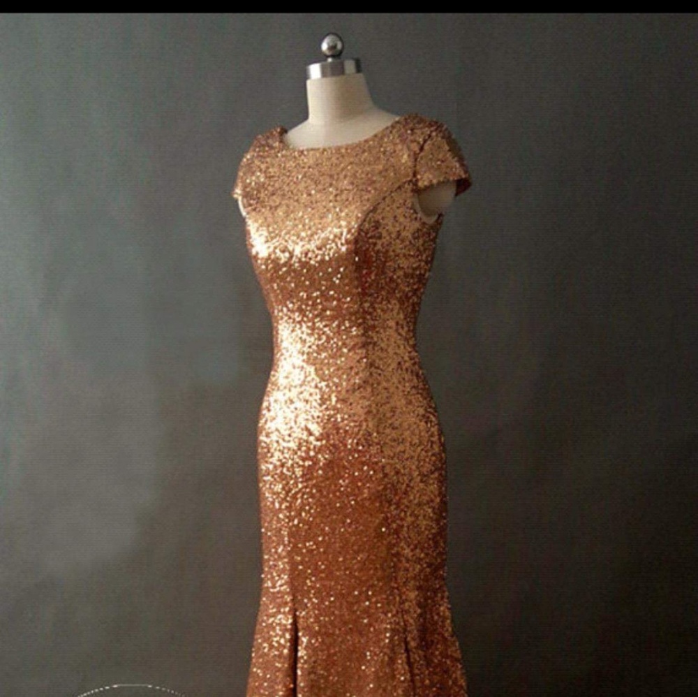 Gold Sequin Mermaid Dress